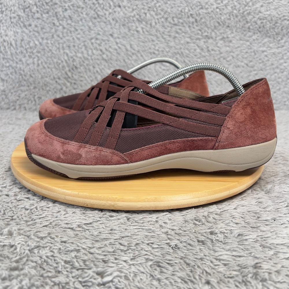 Dansko Hilde Slip On Shoes EU 42 Womens 11.5-12 Cranberry Plum Suede Flat